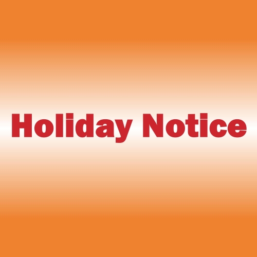 National Day Holiday Notice